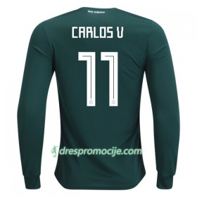 Meksiko Dres Carlos V 11 Domaći Svjetsko prvenstvo 2018 Dugim Rukavima